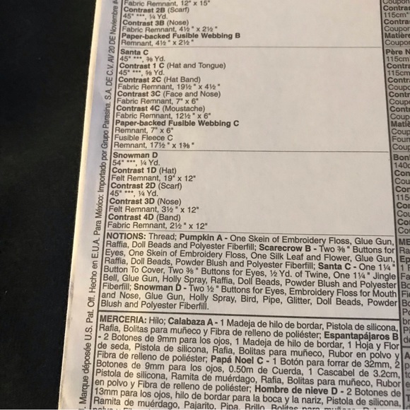 McCall's Pattern Snowman Scarecrow Halloween Pumpkin Santa Decorations M4942 - Picture 3 of 6